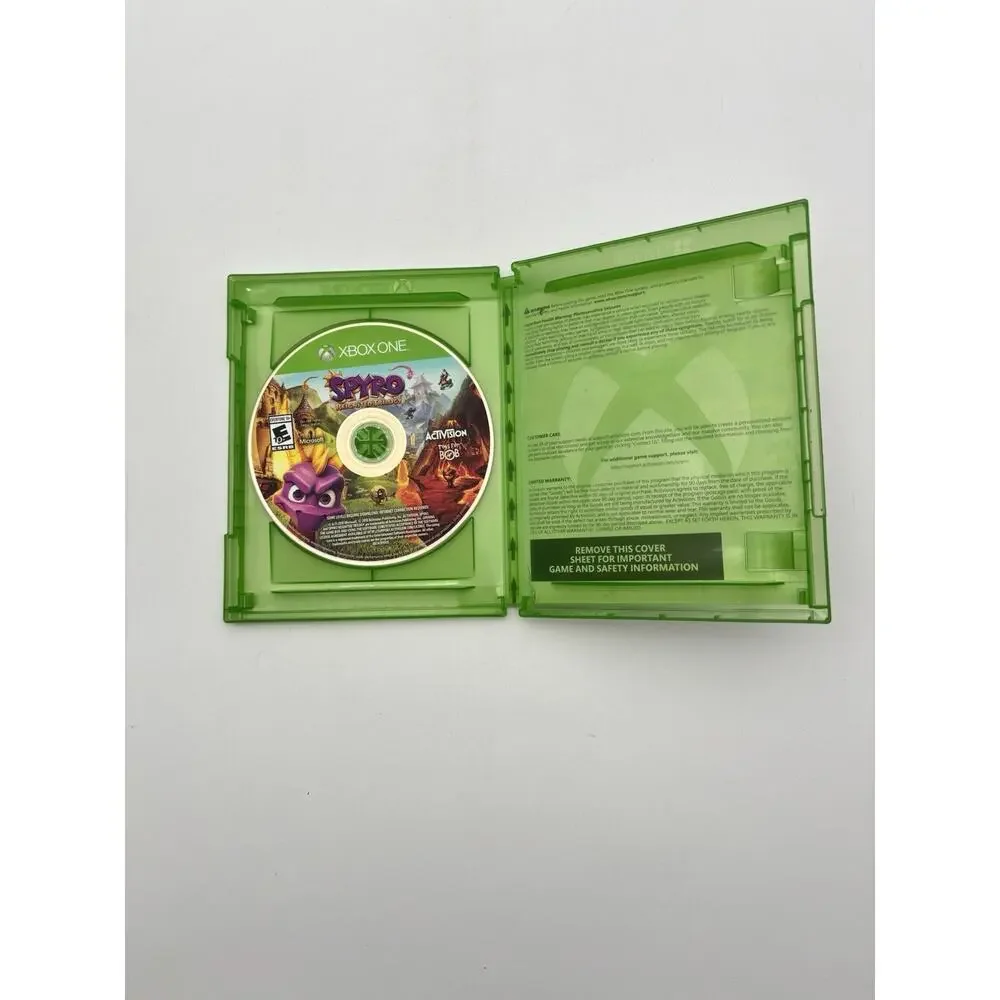 Spyro Ignited Trilogy (Microsoft Xbox One) No Insert Tested Works VG Condition
